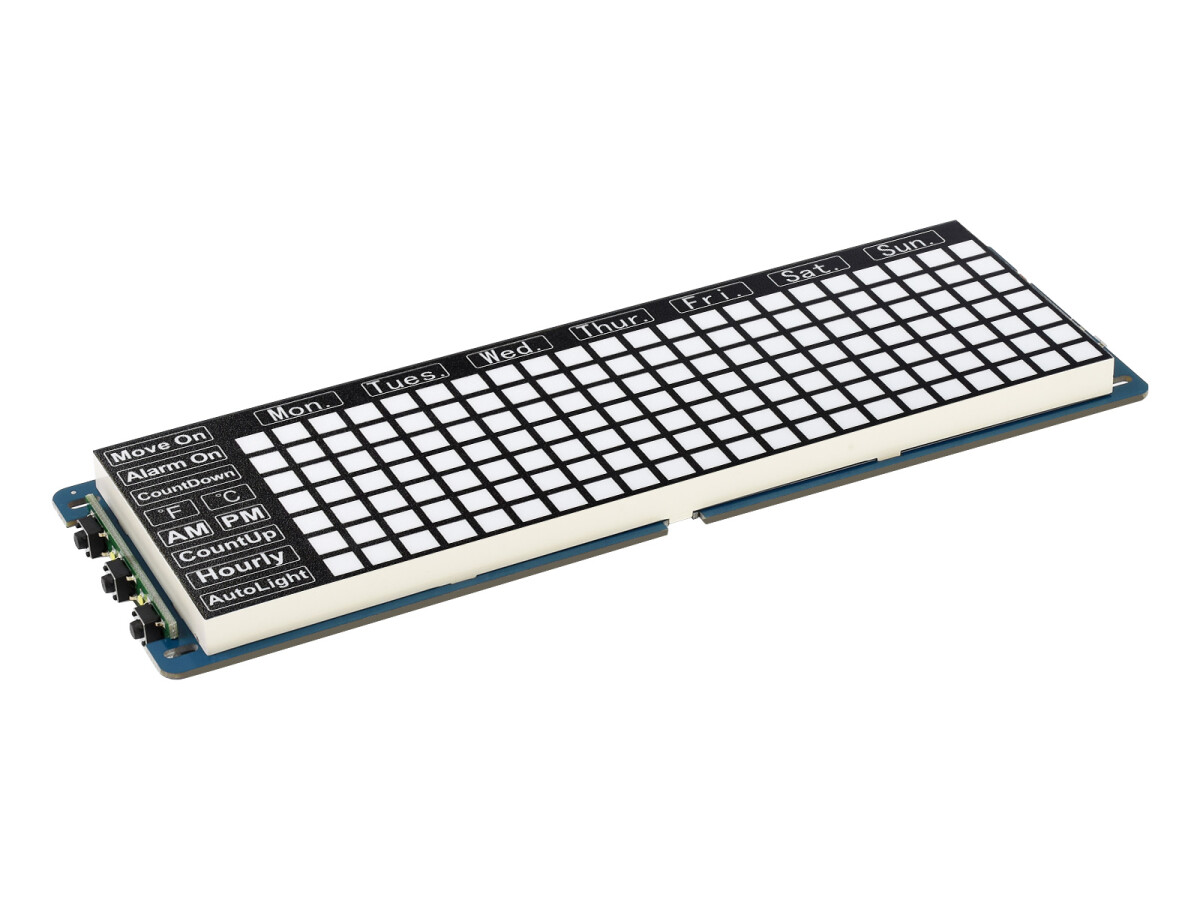 WaveShare Elektronisk Ur til Raspberry Pi Pico, Nøjagtig RTC, Flere Funktioner, LED-cifre