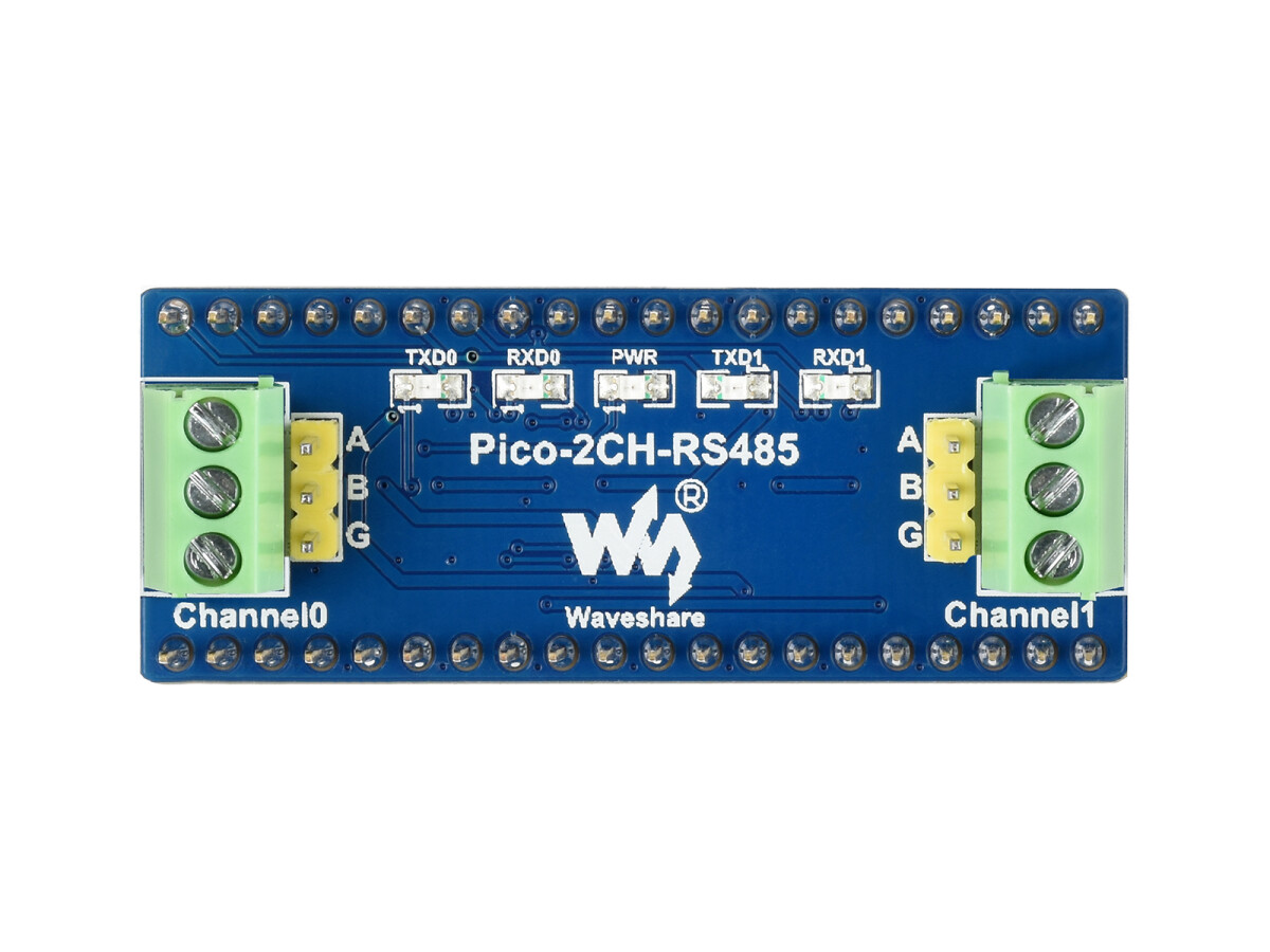WaveShare 2-Kanal RS485 Modul til Raspberry Pi Pico SP3485 Transceiver UART To RS485