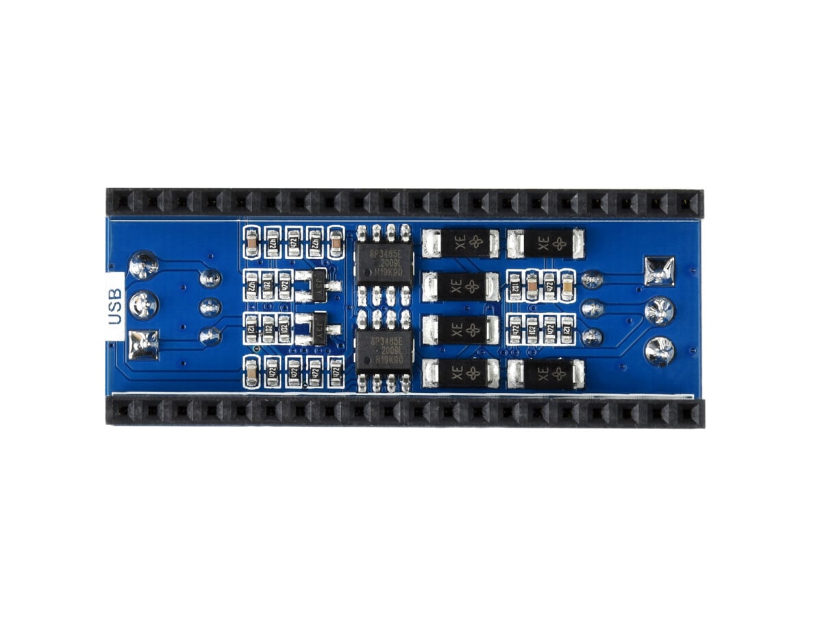 WaveShare 2-Kanal RS485 Modul til Raspberry Pi Pico SP3485 Transceiver UART To RS485