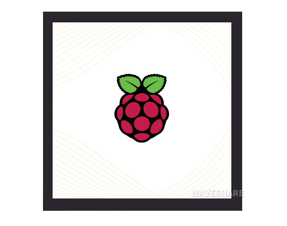 WaveShare 4-tommers firkantet kapacitivt touchskærm LCD (C) til Raspberry Pi, 720x720, DPI, IPS, Forstærket glasdækning, Lav strømforbrug