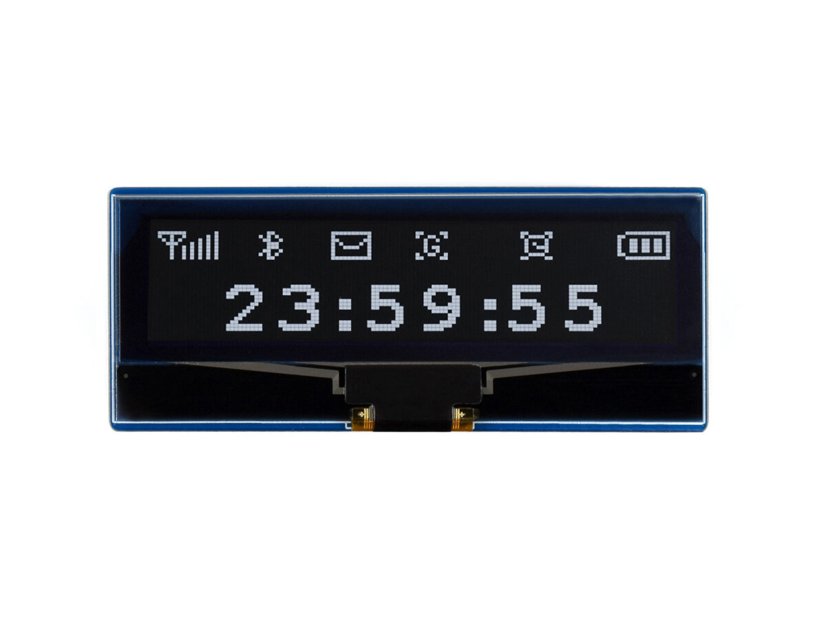 WaveShare 2,2 Zoll OLED-displaymodul til Raspberry Pi Pico, 128×32, SPI/I2C