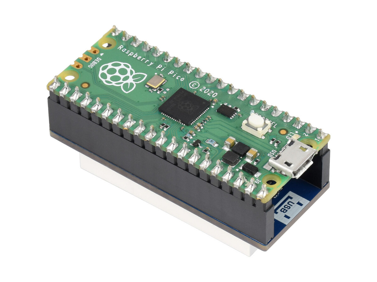 WaveShare 4-stifts 8-segment displaymodul til Raspberry Pi Pico SPI