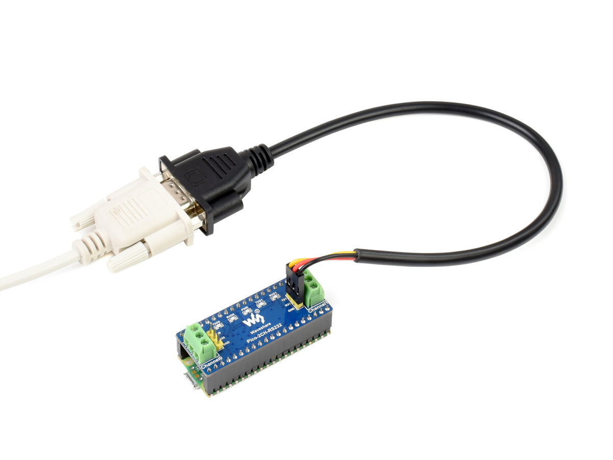 WaveShare 2-Kanal RS232 Modul til Raspberry Pi Pico, SP3232EEN transceiver, UART til RS232