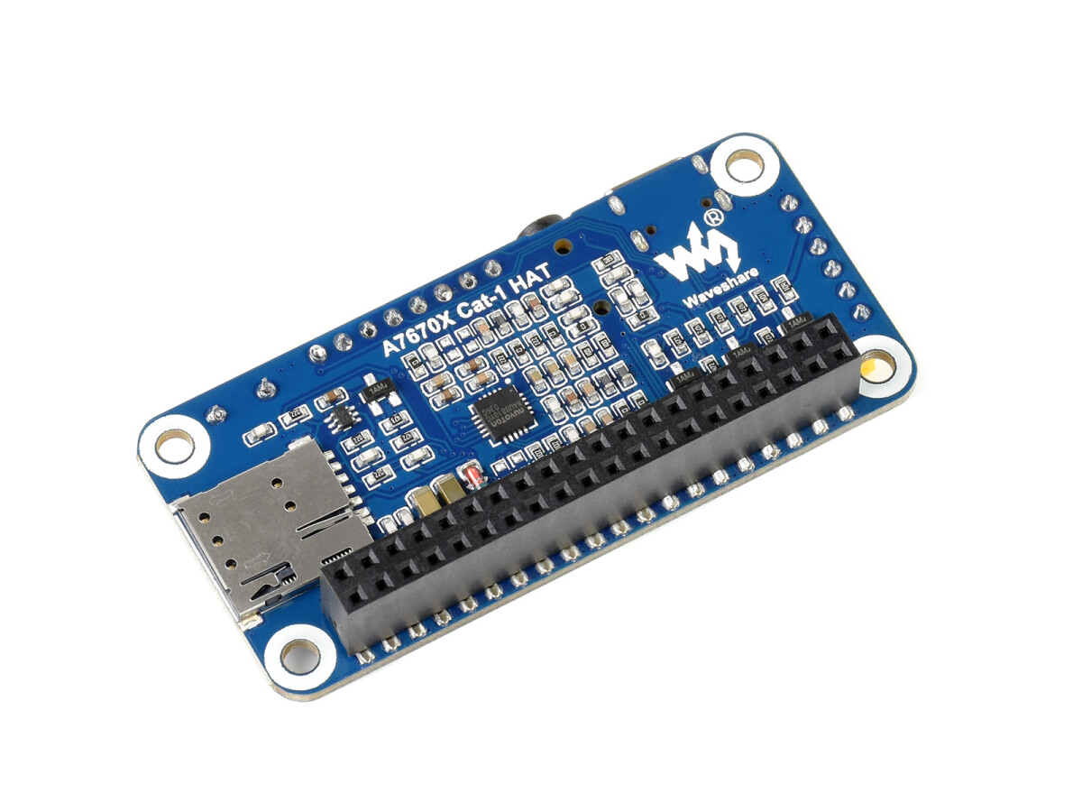 WaveShare A7670E LTE Cat-1 HAT til Raspberry Pi, Multi Band 2G GSM GPRS LBS