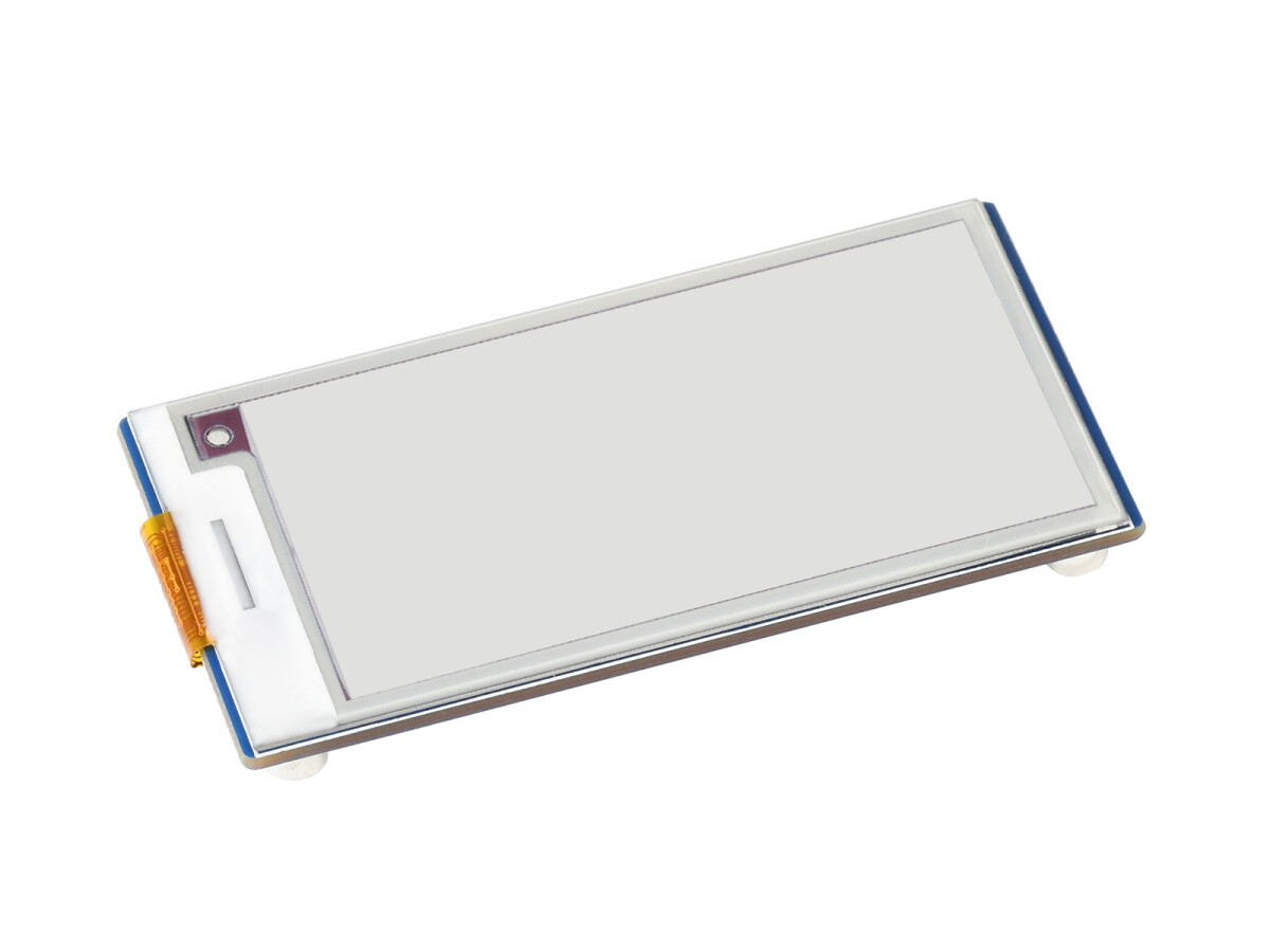 WaveShare 2,66 Zoll E-Paper E-Ink Display Modul (B) til Raspberry Pi Pico, 296×152, Rød / Sort / Hvid, SPI