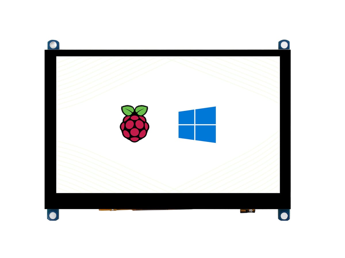 WaveShare 5-tommers kapacitivt touchskærm LCD (H) 800x480 HDMI til Raspberry Pi Windows