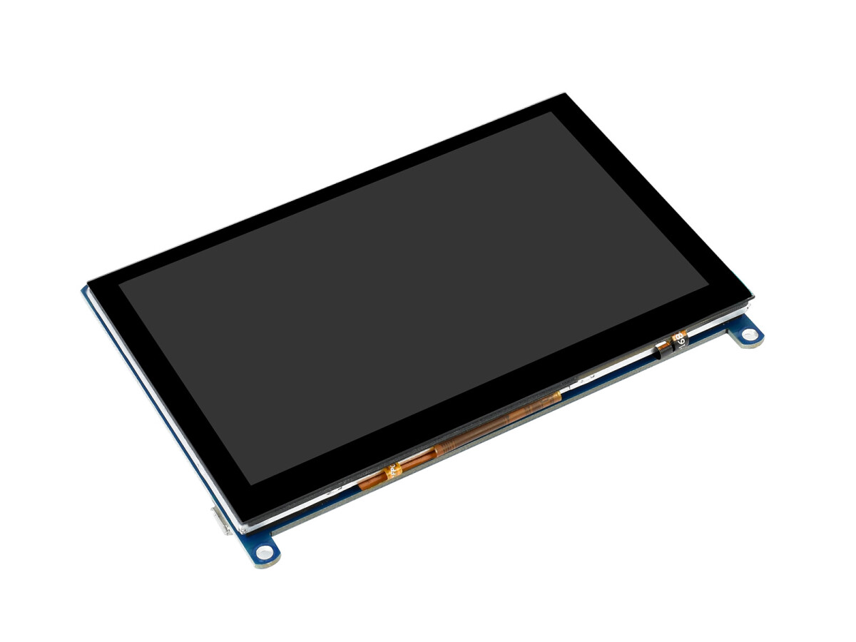 WaveShare 5-tommers kapacitivt touchskærm LCD (H) 800x480 HDMI til Raspberry Pi Windows