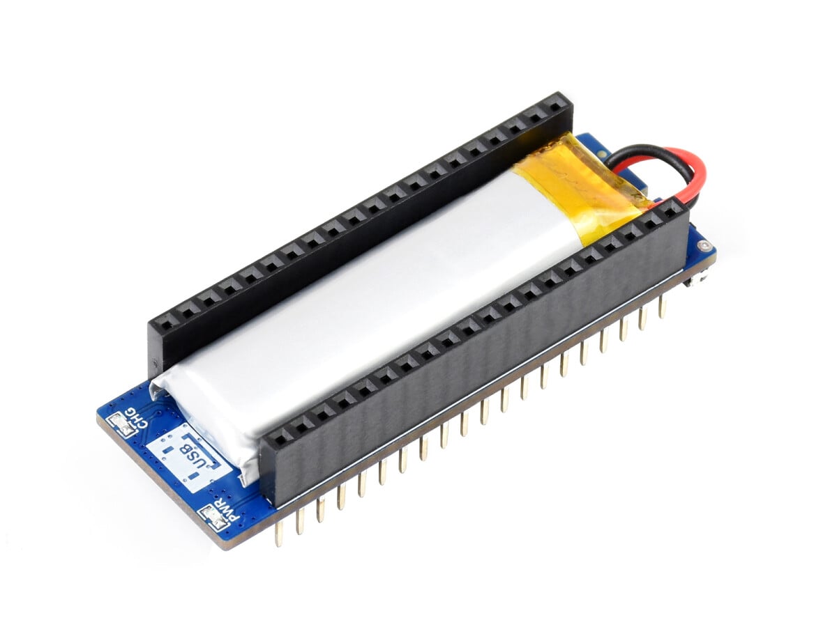 WaveShare UPS-modul til Raspberry Pi Pico, genopladeligt batteri, staplet design, usikker strømforsyning