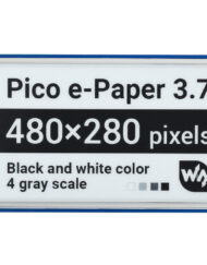 WaveShare 3,7 Zoll E-Paper E-Ink Display Modul til Raspberry Pi Pico 480x280 Sort/Hvid SPI