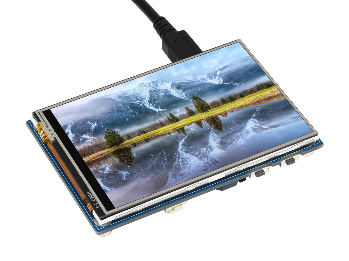 WaveShare Samlet evalueringskort med 3,5 tommer LCD til Raspberry Pi Pico