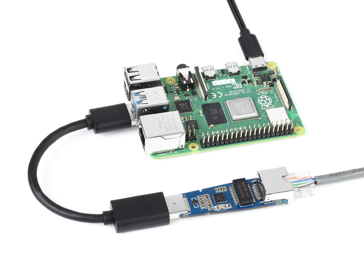 WaveShare USB 3.2 Gen1 til Gigabit Ethernet Konverter – Driverfri