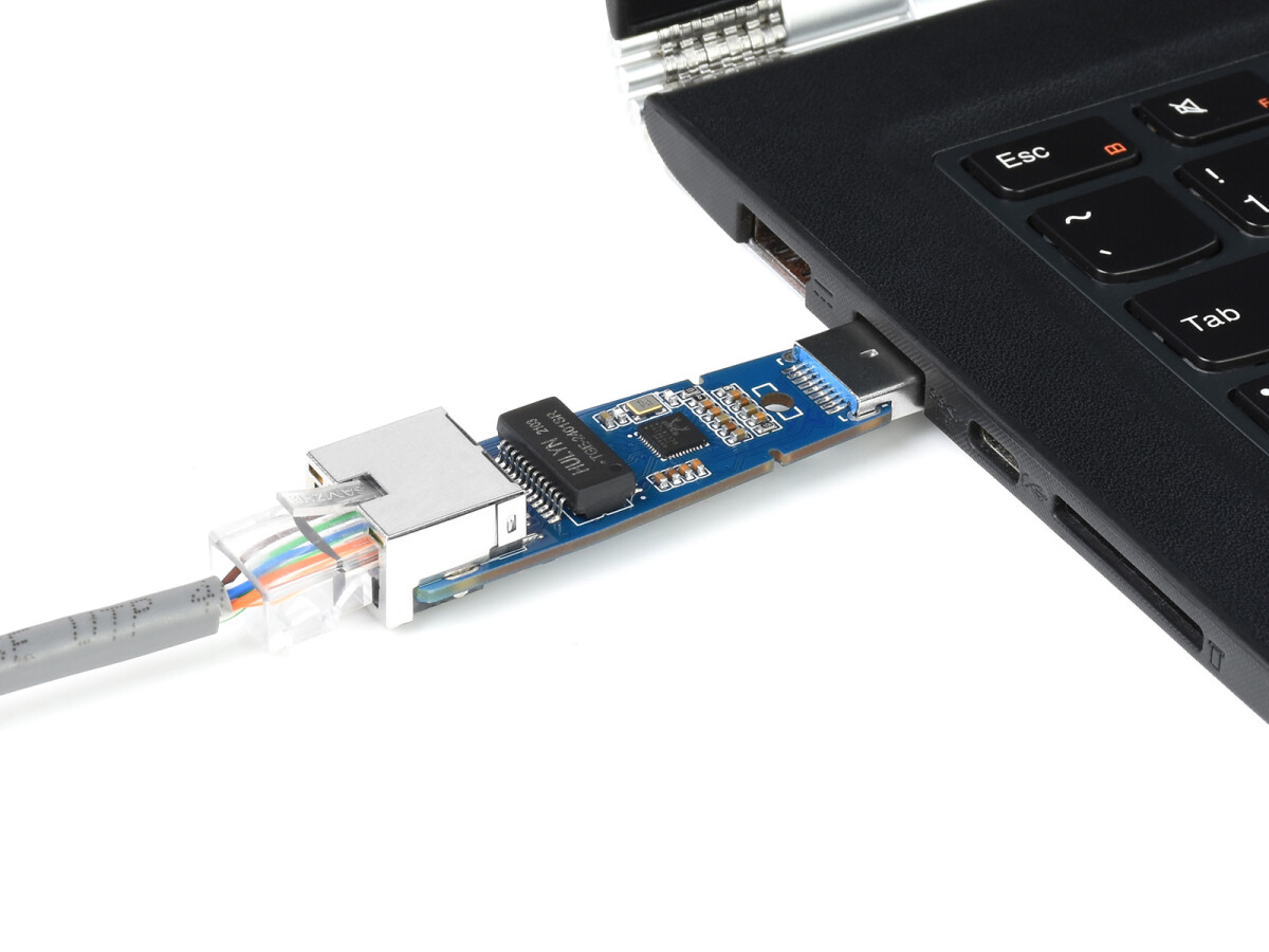 WaveShare USB 3.2 Gen1 til Gigabit Ethernet Konverter – Driverfri