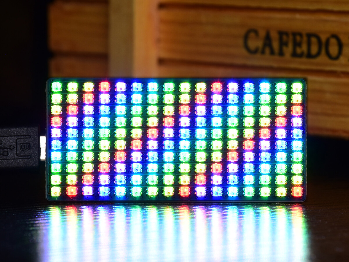 (Stoppet) WaveShare RGB Full-farve LED Matrix Panel til Raspberry Pi Pico, 16x10 Grid