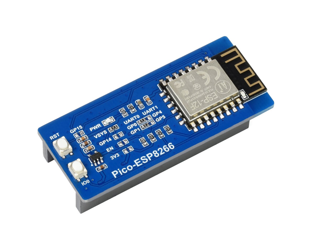 WaveShare ESP8266 WiFi-modul til Raspberry Pi Pico Understøtter TCP/UDP-protokol