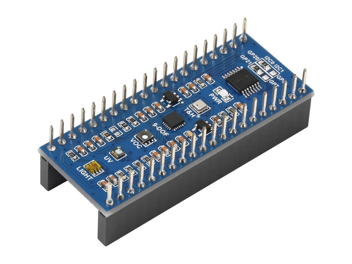WaveShare Miljøsensor Modul til Raspberry Pi Pico, I2C Bus
