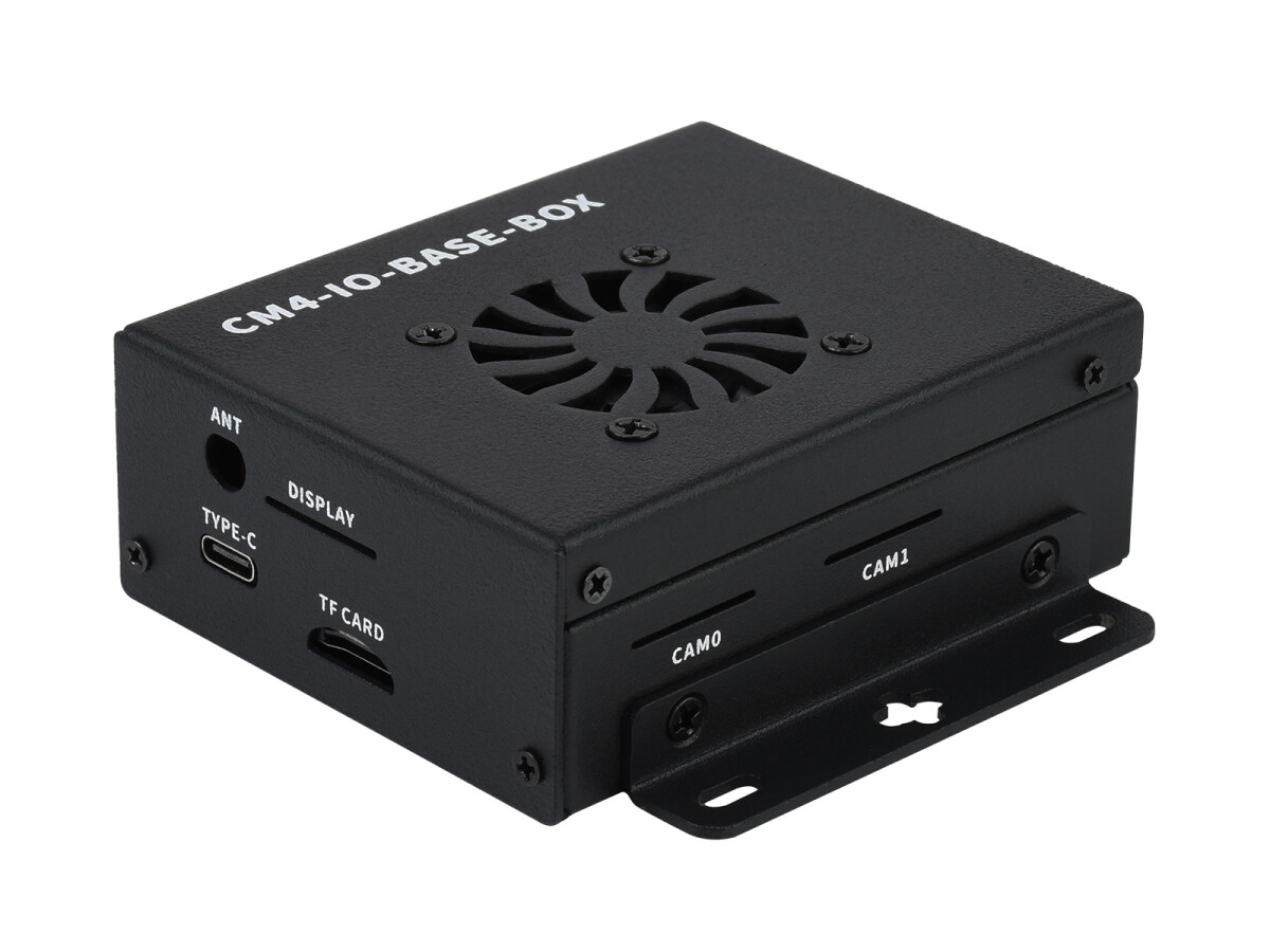WaveShare Mini-Computer Lite Version til Raspberry Pi Compute Module 4 (IKKE inkluderet). Metalkabinet med køleventilator