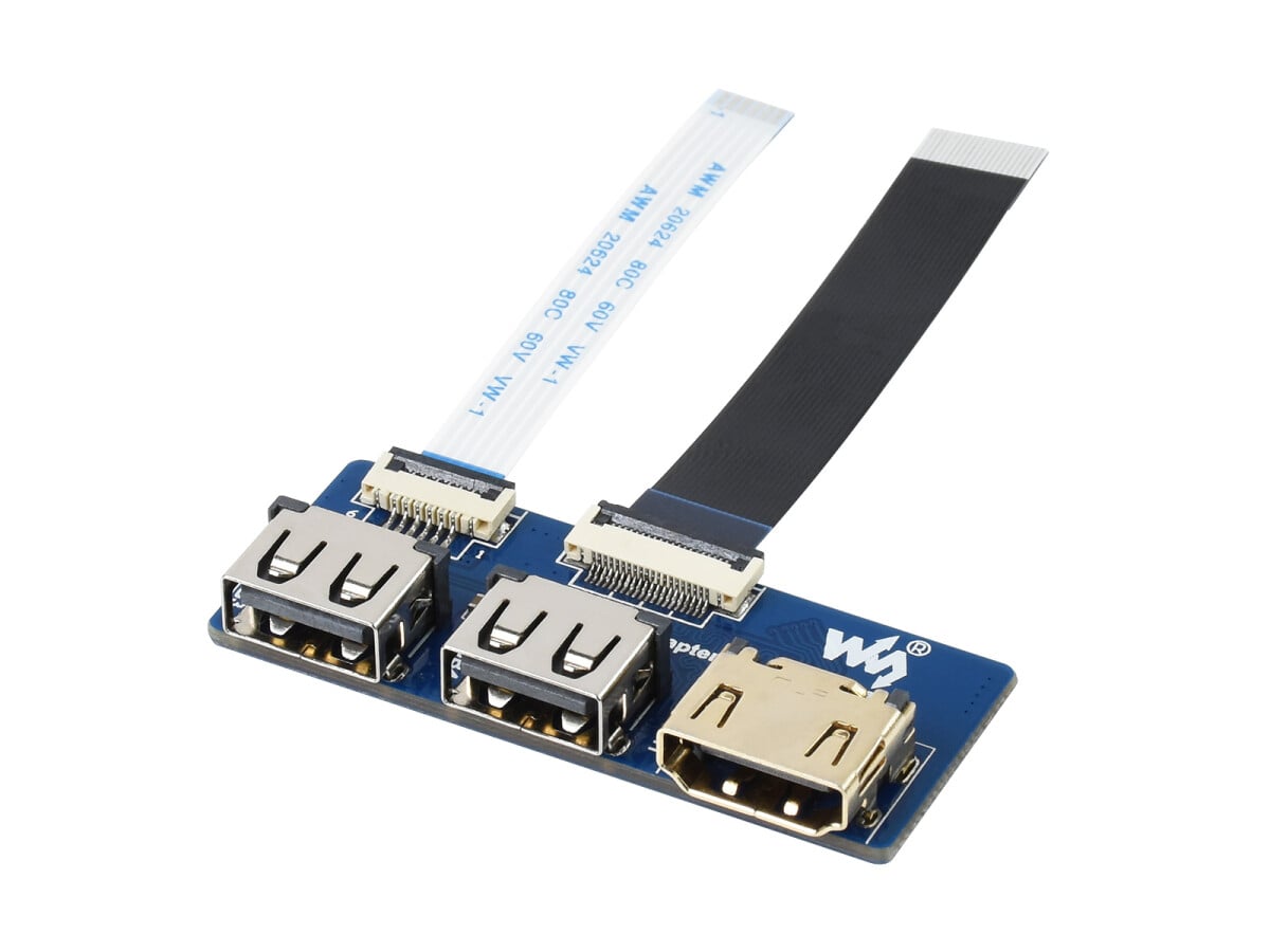 WaveShare USB HDMI Adapter for CM4-IO-BASE FFC to Standard Connector