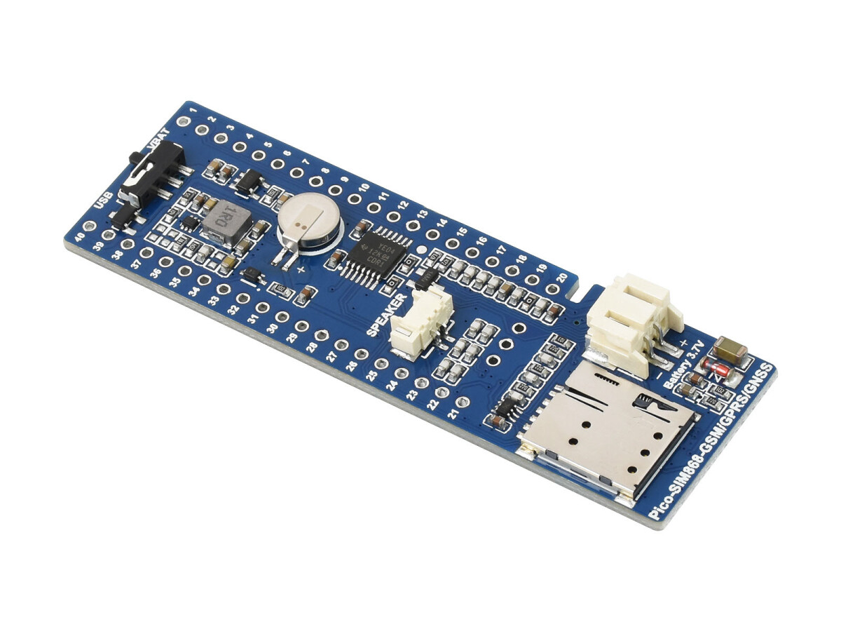 WaveShare SIM868 GSM GPRS GNSS Modul til Raspberry Pi Pico Bluetooth-forbindelse