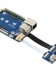 WaveShare CM4-IO-BASE-A + USB HDMI Adapter til Raspberry Pi Compute Module 4