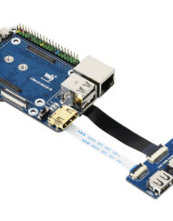 WaveShare CM4-IO-BASE-B + USB HDMI Adapter til Raspberry Pi Compute Module 4