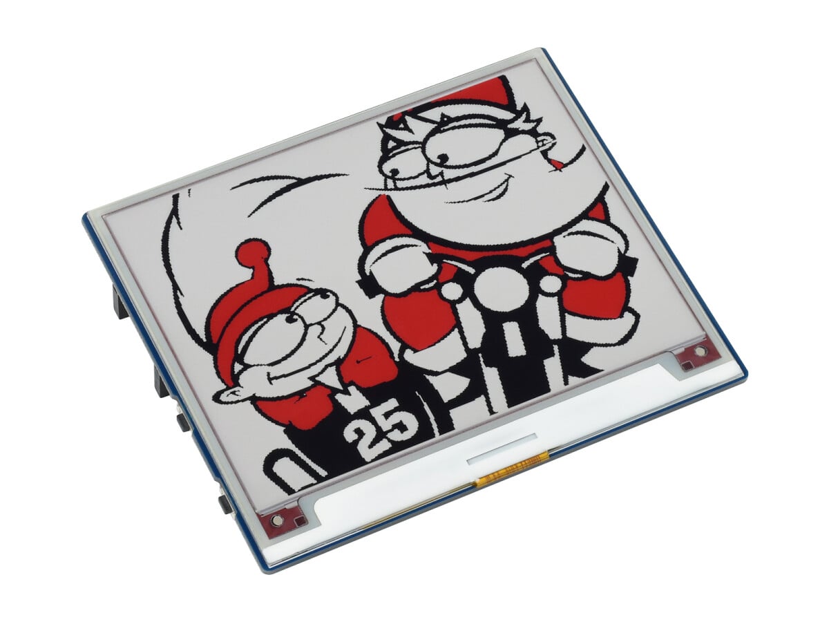 WaveShare 4,2 Zoll E-Paper E-Ink Display Modul (B) til Raspberry Pi Pico 400x300 Rød Sort Hvid SPI