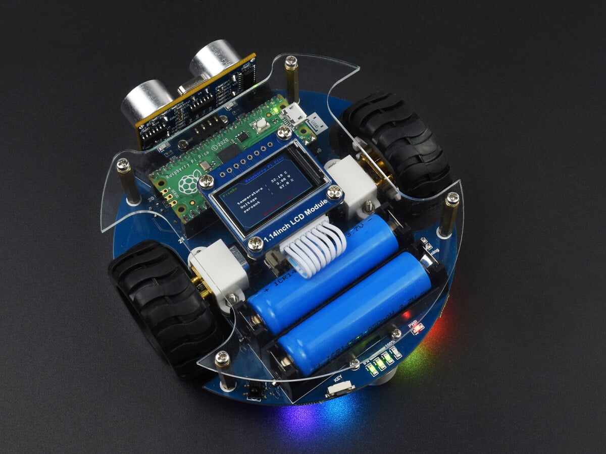 WaveShare PicoGo Mobilrobot uden fjernbetjening via Raspberry Pi