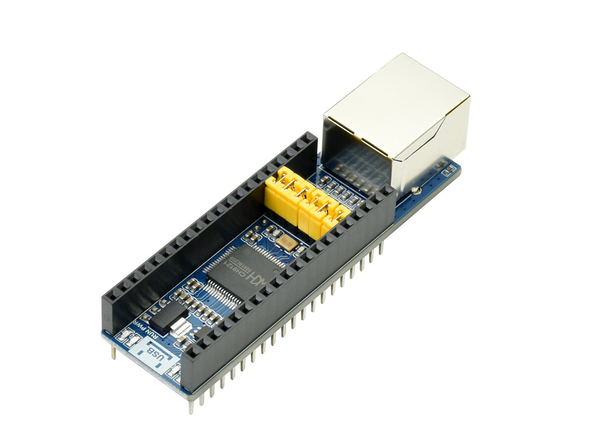 WaveShare Ethernet til UART-konverter til Raspberry Pi Pico, 10/100M Ethernet