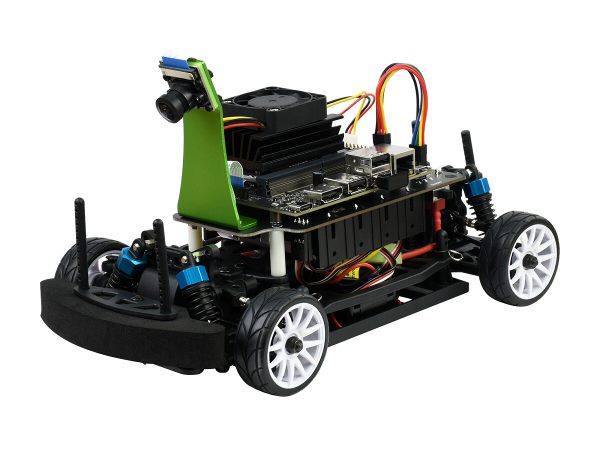 WaveShare JetRacer Pro 2GB AI Kit, High Speed AI Racing Robot drevet af Jetson Nano 2GB (ikke inkluderet), Pro version