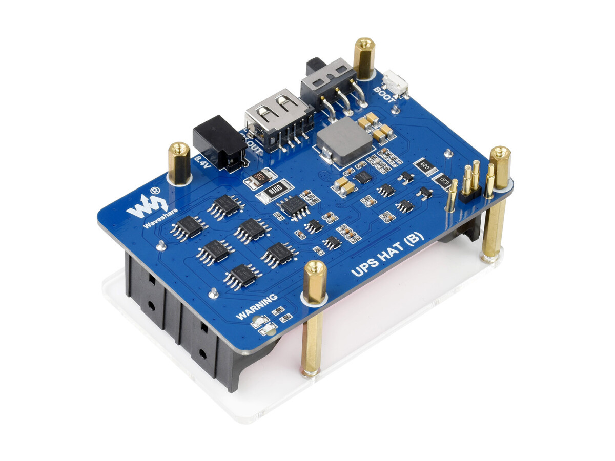WaveShare UPS HAT (B) uden strømudfald til Raspberry Pi