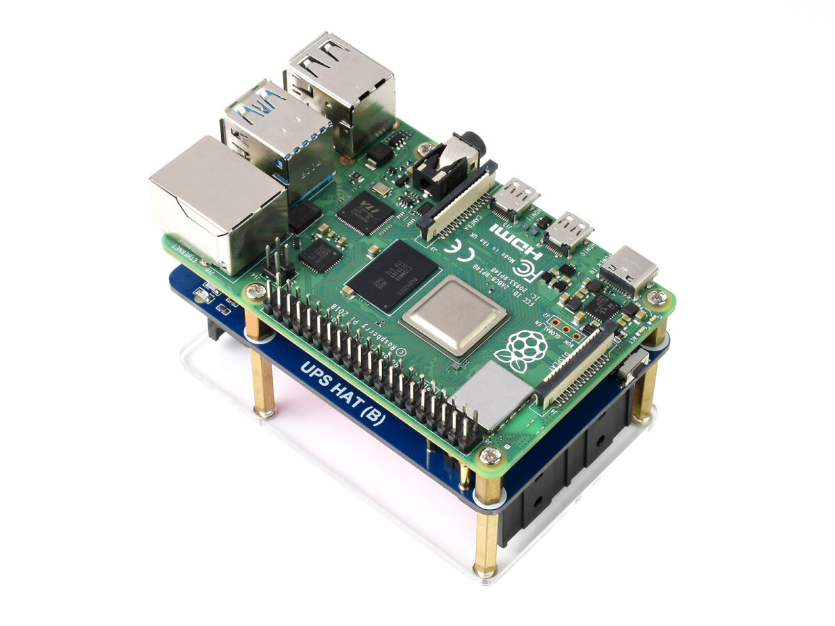 WaveShare UPS HAT (B) uden strømudfald til Raspberry Pi