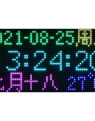 WaveShare RGB Fuld farve multi-funktion digitalt ur til Raspberry Pi Pico, 64x32 grid, præcis RTC