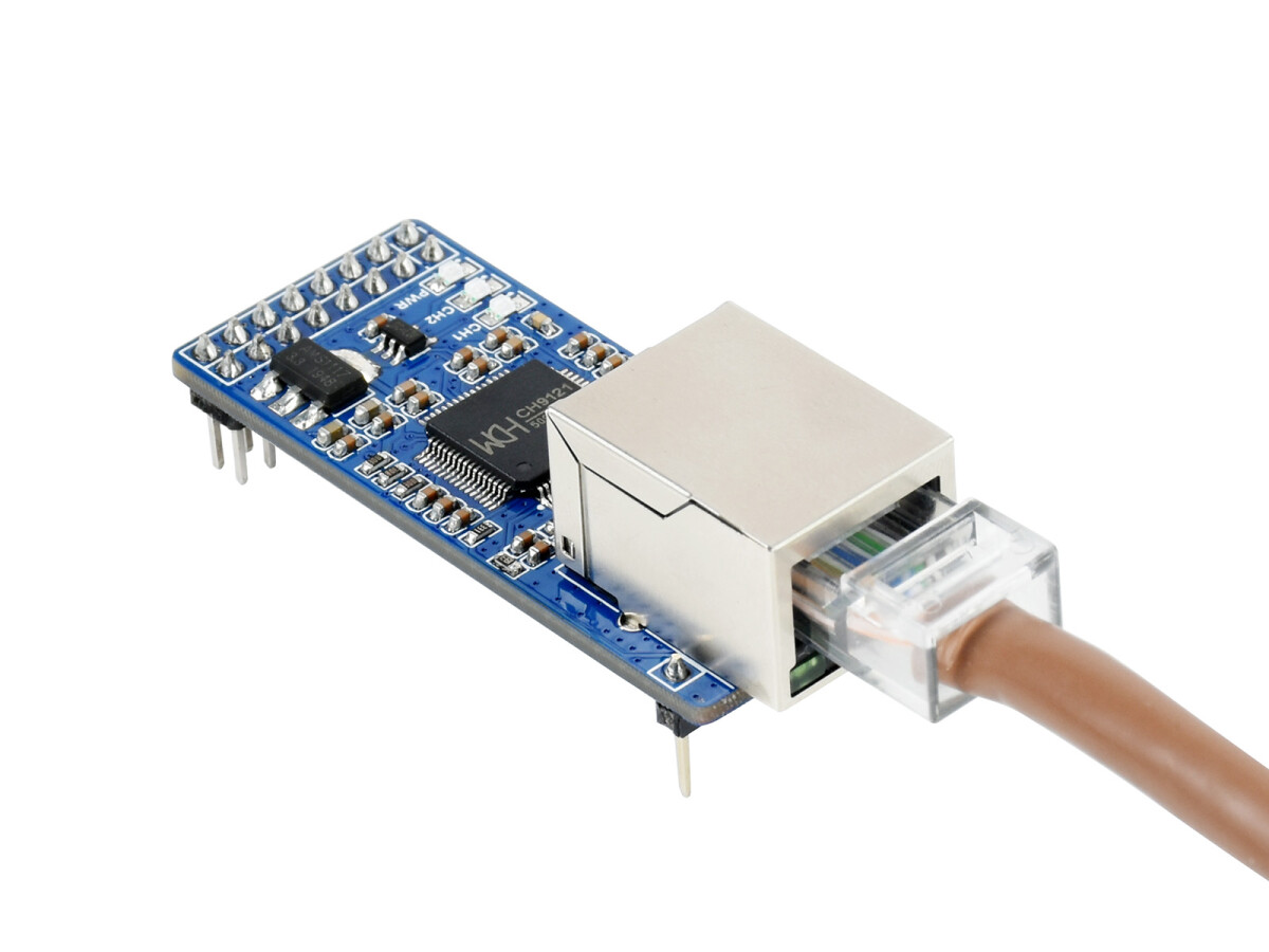 WaveShare 2-Kanal UART To Ethernet Konverter, Seriell Port Transparent Übertragung Modul
