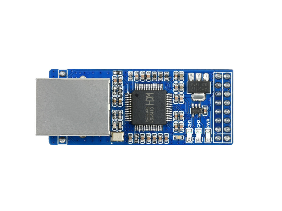 WaveShare 2-Kanal UART To Ethernet Konverter, Seriell Port Transparent Übertragung Modul