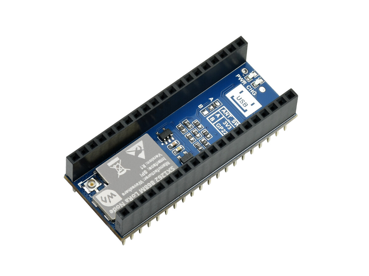 WaveShare SX1262 LoRa Node Modul für Raspberry Pi Pico LoRaWAN EU868-Band