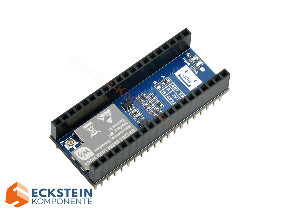 WaveShare SX1262 LoRa Node Modul für Raspberry Pi Pico LoRaWAN EU868-Band