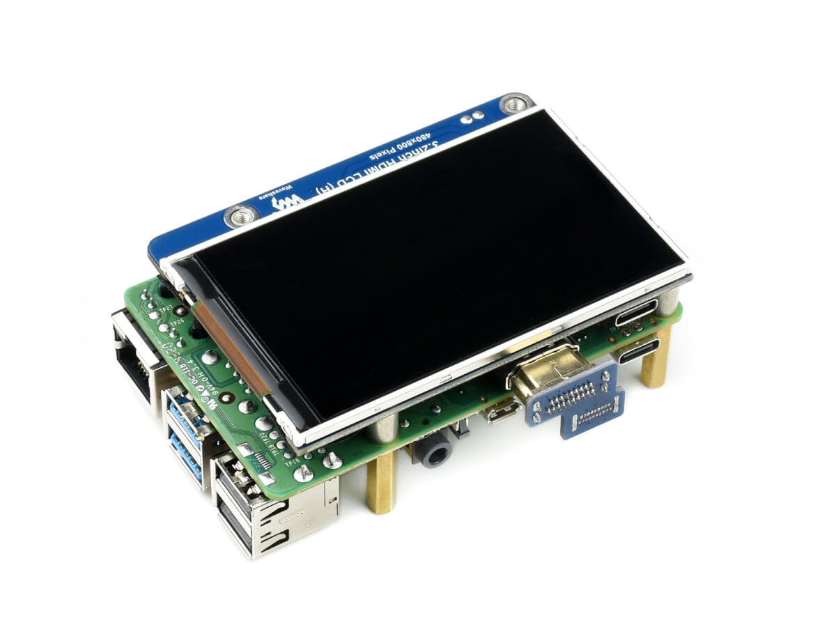 WaveShare 3,2 Zoll HDMI IPS LCD-display (H) 480x800 uden touch