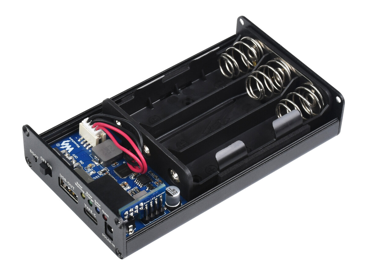 WaveShare Solar Power Manager (C), Understøtter 3x 18650-batterier, Flere beskyttelseskredsløb