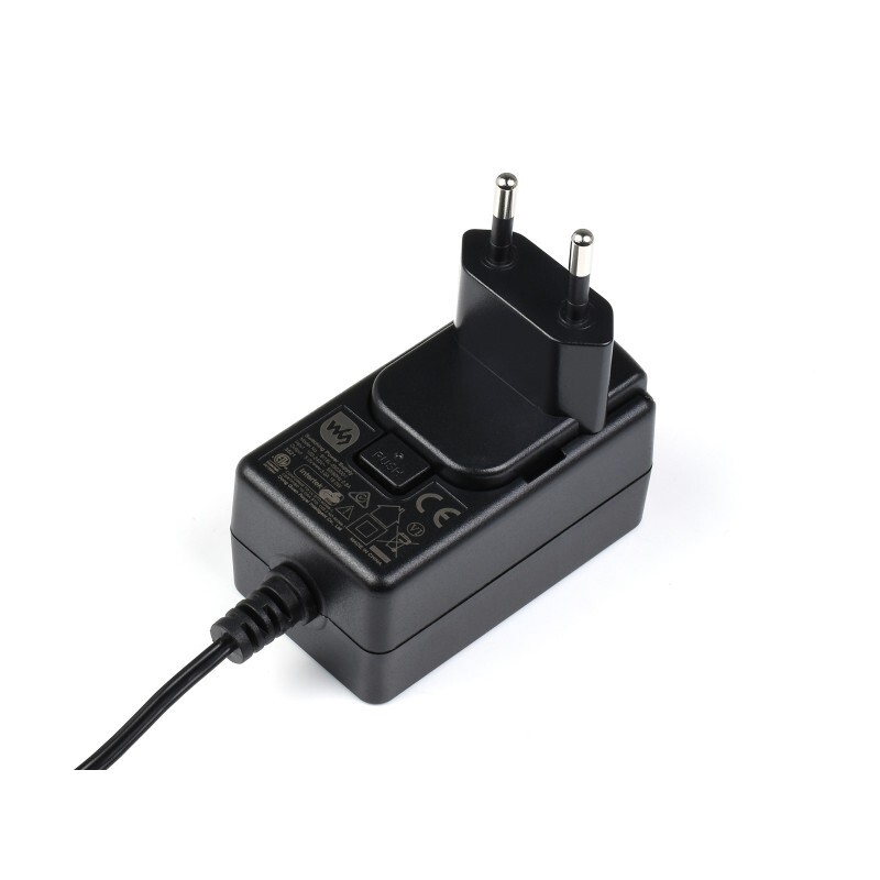 WaveShare strømforsyning 5V/3A mikro USB strømadapter