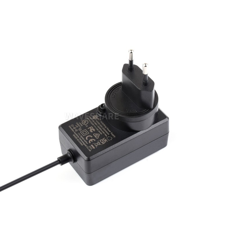 WaveShare strømforsyning 12V/2A med 5,5x2,1 mm DC-stikoutput