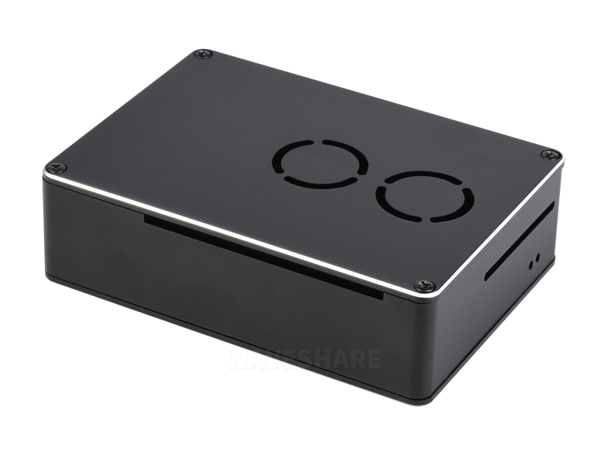 WaveShare Dual Fan Case for Raspberry Pi 4 Matt overflade