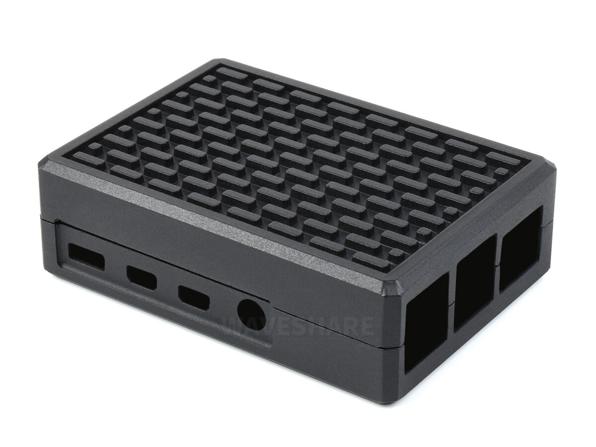 WaveShare Aluminiumgitter med grov indvendig varmeafledningsstøtter til Raspberry Pi 4