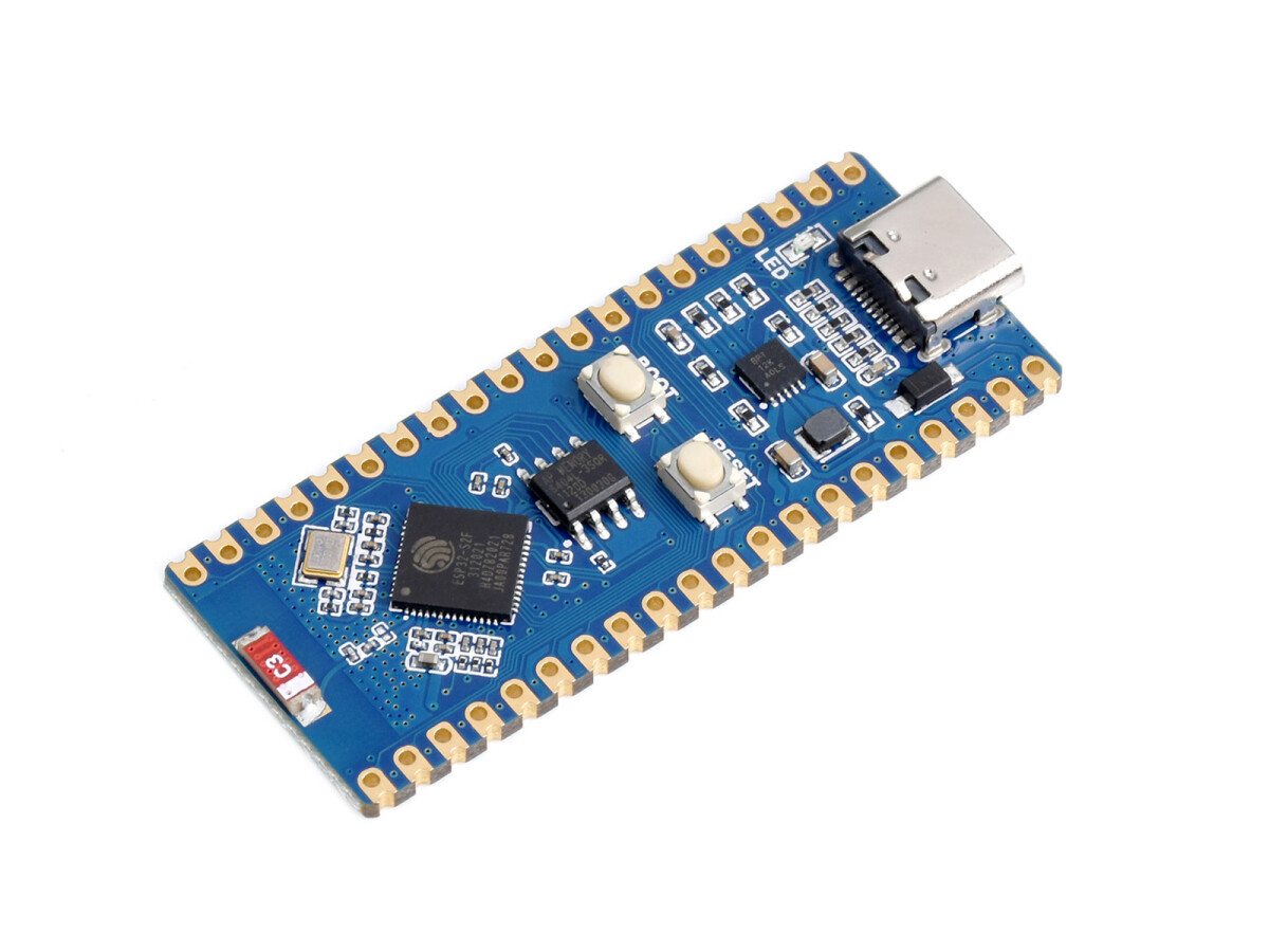 WaveShare ESP32-S2 MCU WiFi Udviklingskort 2.4GHz WiFi Standard Version med pinheader