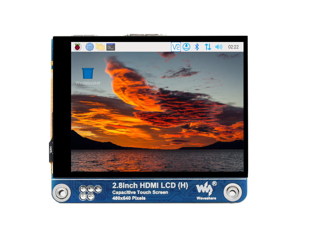 WaveShare 2,8 Zoll HDMI IPS LCD-display (H) 480x640 til Raspberry Pi Jetson Nano PC