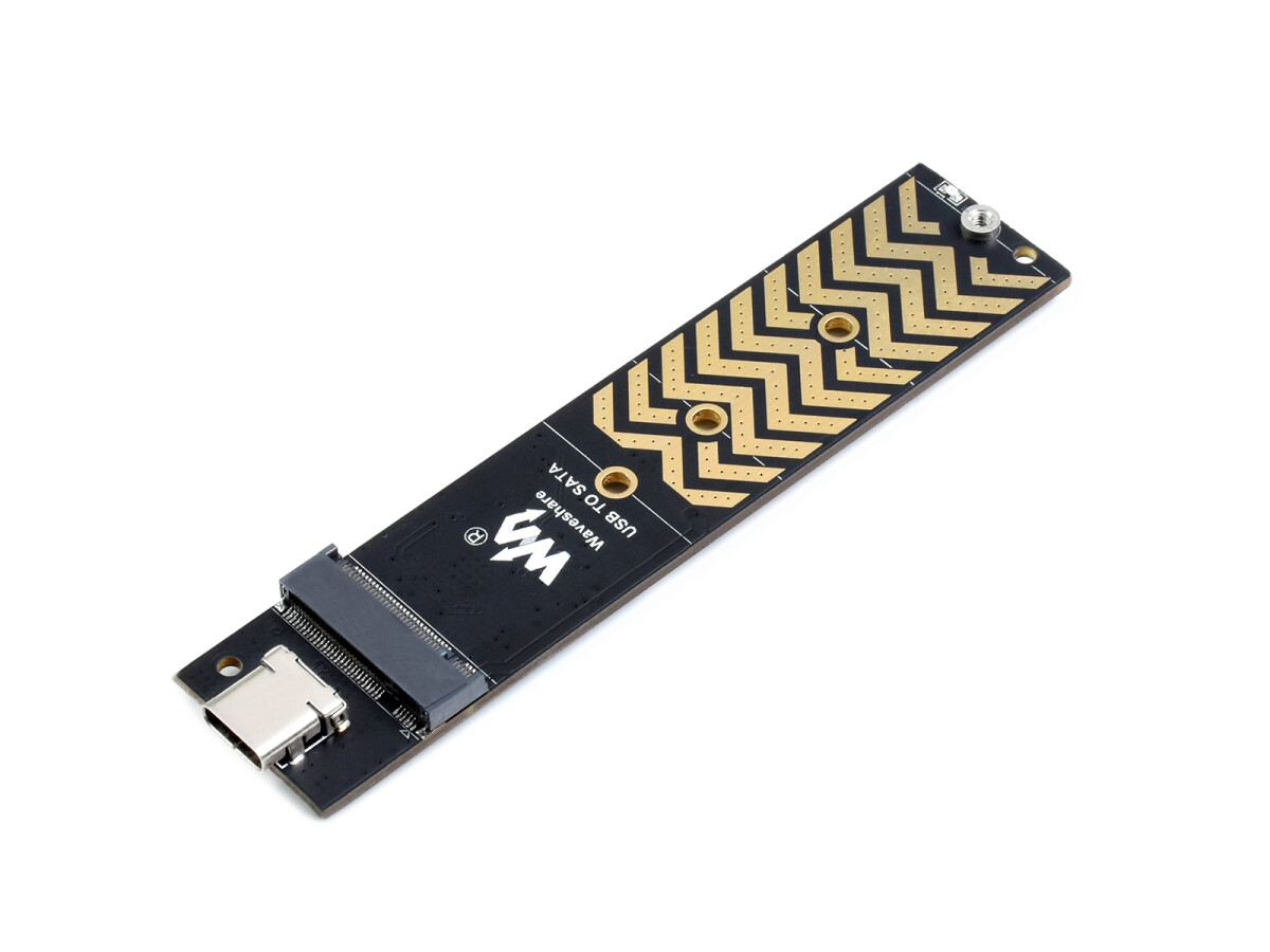 WaveShare USB-C adapter til NGFF SSD USB3.2 Gen2 Type-C op til 6Gbps/s