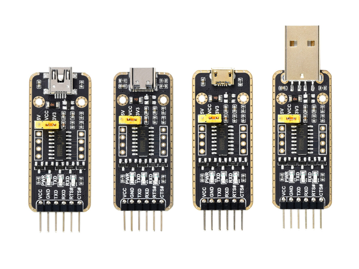 WaveShare USB-C To UART Modul, høj baud rate transmission