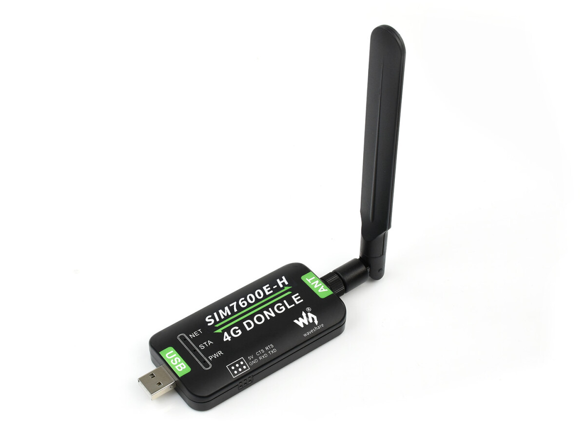 WaveShare SIM7600E-H 4G DONGLE GNSS Positionsbestemmelse til Raspberry Pi Laptop EU