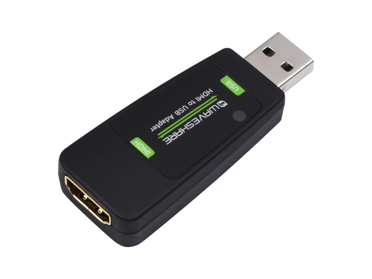 WaveShare USB2.0 Port High Definition HDMI Video Capture Card til gaming / streaming / kameraer