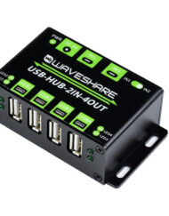 WaveShare Industrielle USB-HUB med 4x USB 2.0-porte, skiftevis dobbelt vært