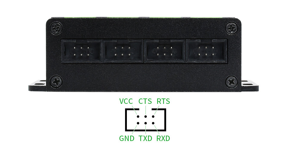 WaveShare Industrielt USB til 4CH TTL Converter USB UART Multi Beskyttelsessystemer Støtte