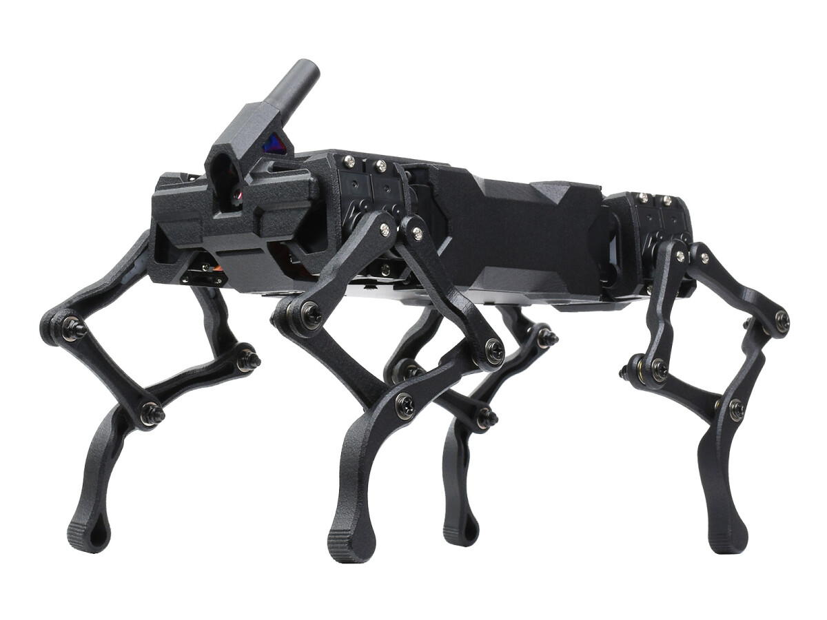 WaveShare WAVEGO Basic Bionisk Hund-lignende robot med 12-DOF til Raspberry Pi 4B ESP32 Open Source ansigtsgenkendelse farvefølgende bevægelsessensor